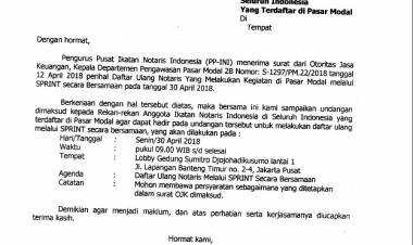 Surat Edaran Ikatan Notaris Indonesia