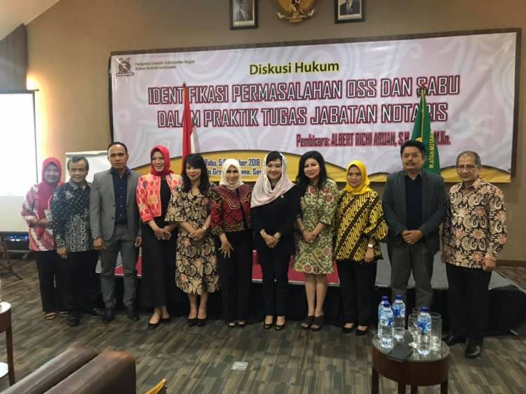 Diskusi Hukum “ IDENTIFIKASI PERMASALAHAN OSS DAN SABU DALAM PRAKTIK TUGAS JABATAN NOTARIS “ 